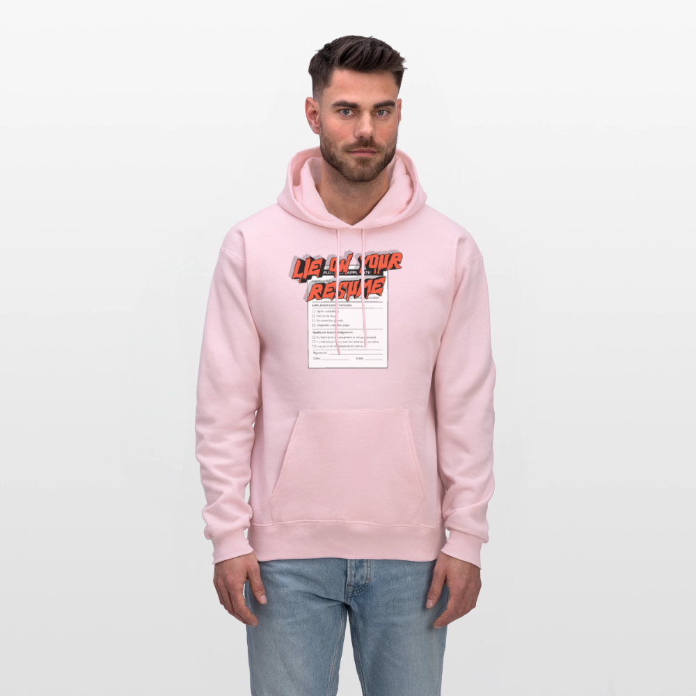Unisex anti-capitalist hoodie - pale pink