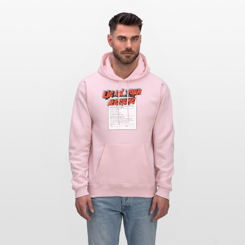 Unisex anti-capitalist hoodie - pale pink