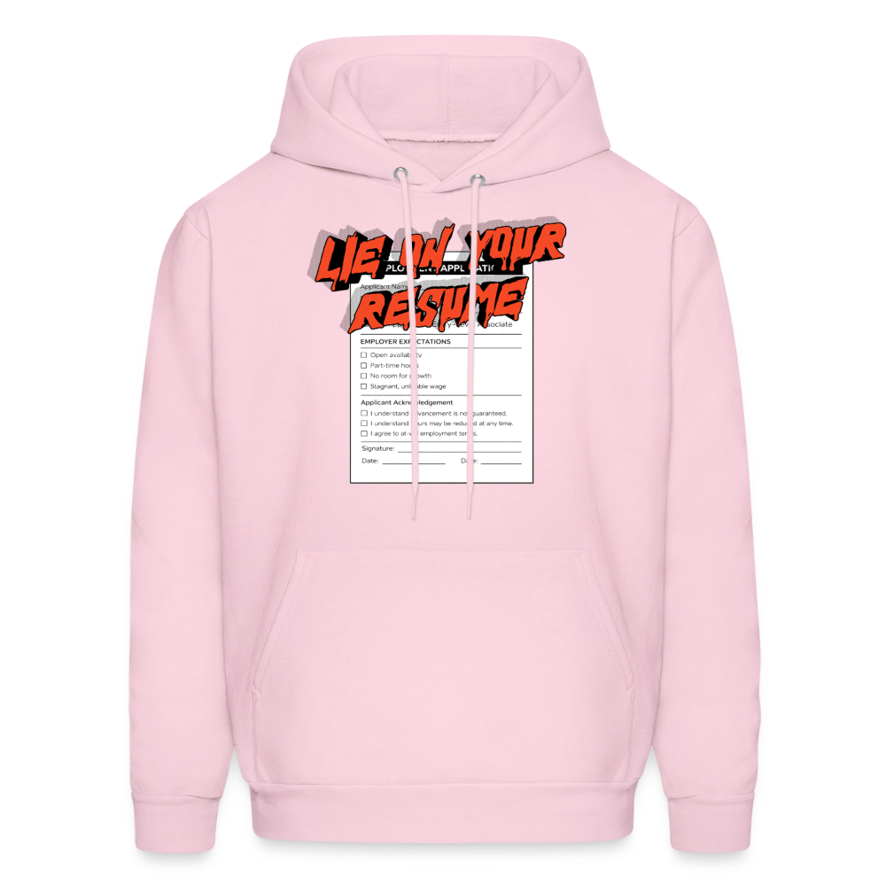 Unisex anti-capitalist hoodie - pale pink