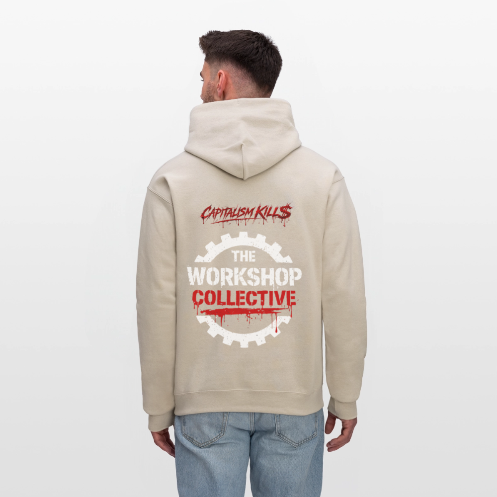 Unisex anti-capitalist hoodie - Sand