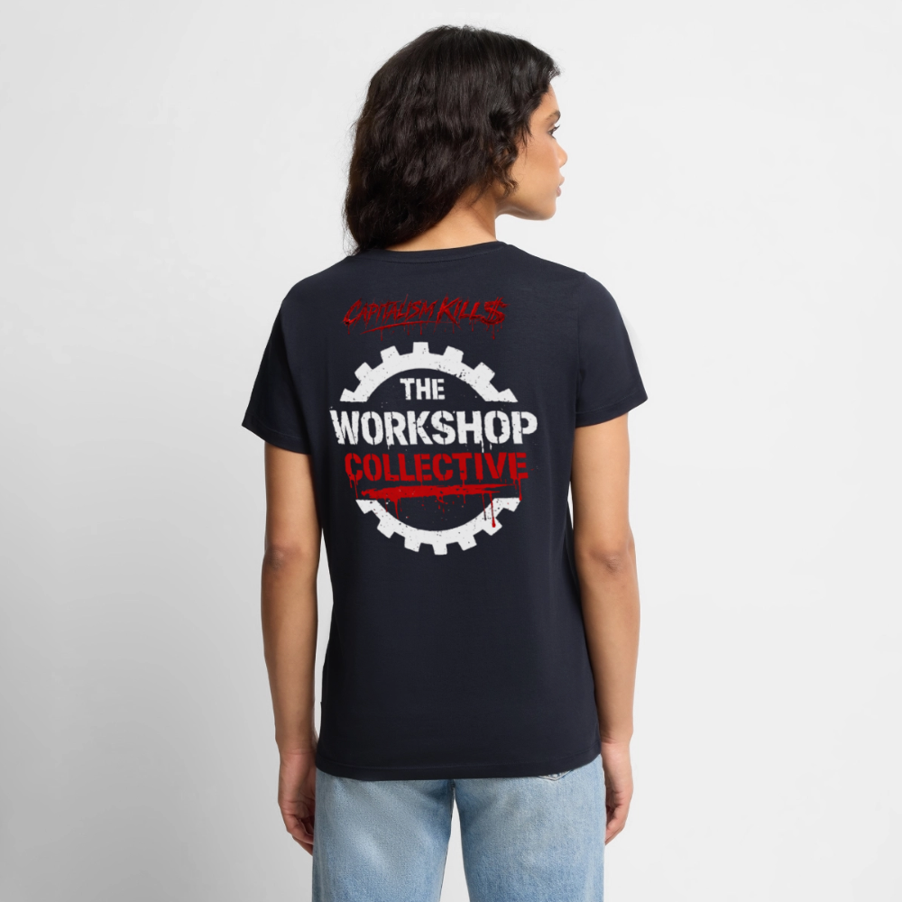Anti-Capitalist Women’s T-Shirt - navy