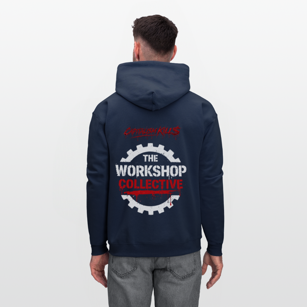 Unisex anti-capitalist hoodie - navy