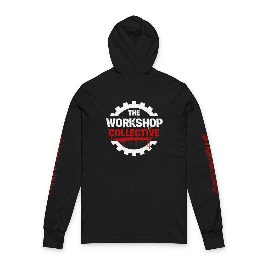 Anti-Capitalist Hoodie Tee — Political Slogan Long-Sleeve